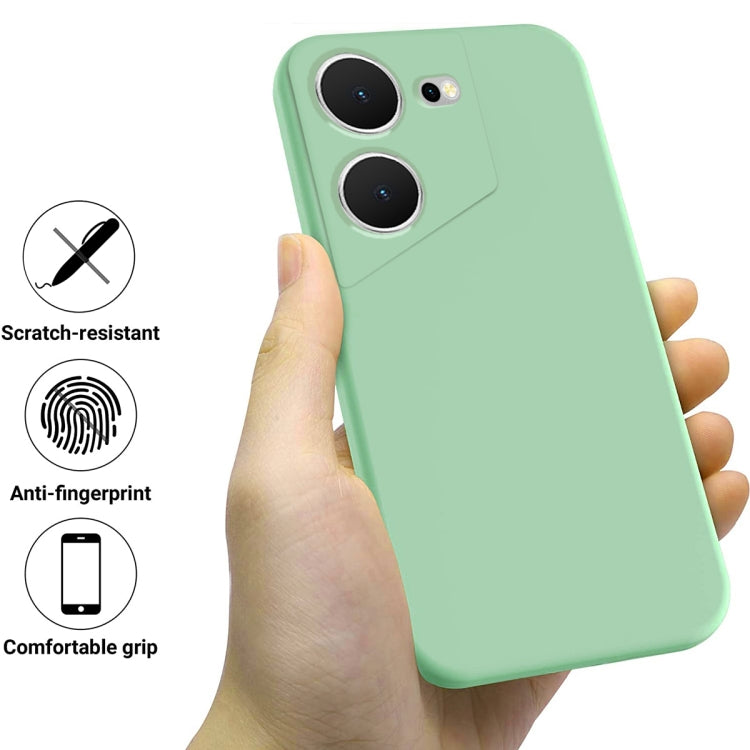 For Tecno Pova 5 Pure Color Liquid Silicone Shockproof Phone Case(Green)