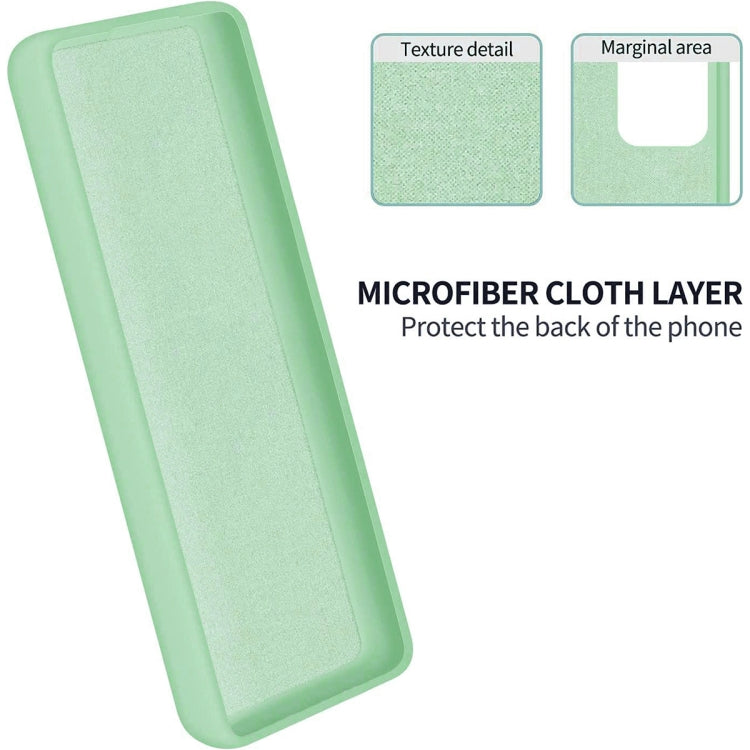 For Tecno Pova 5 Pure Color Liquid Silicone Shockproof Phone Case(Green)