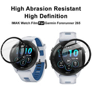 Compatible with Garmin Compatible witherunner 265 IMAK Plexiglass HD Watch Protective Film