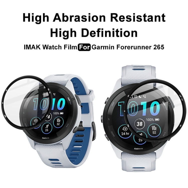 Compatible with Garmin Compatible witherunner 265 IMAK Plexiglass HD Watch Protective Film