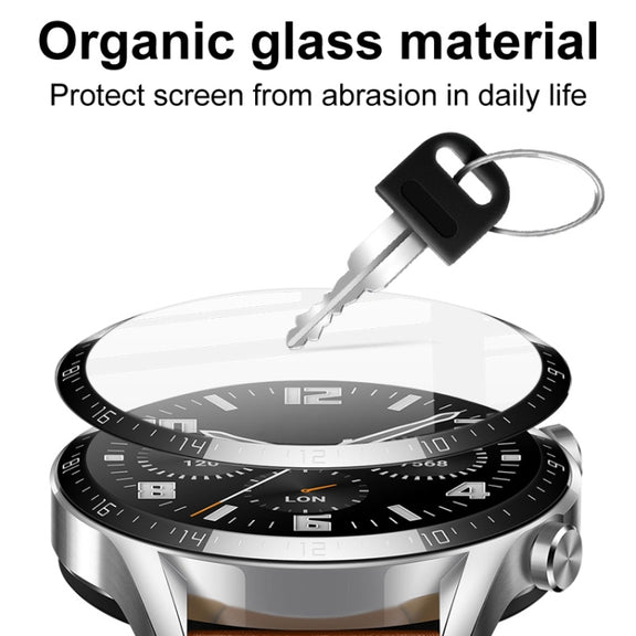 Compatible with Garmin Compatible witherunner 265 IMAK Plexiglass HD Watch Protective Film