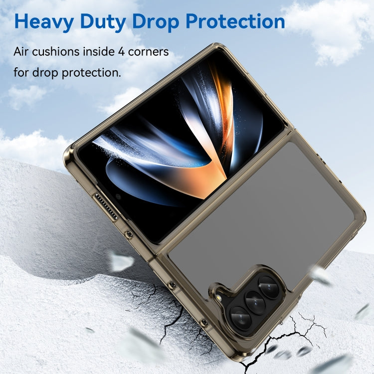 For Samsung Galaxy Z Fold5 Colorful Series Acrylic + TPU Phone Case(Transparent Grey) - free shipping - PMC TechLife - Order now!