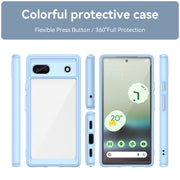 For Google Pixel 6A Colorful Series Acrylic + TPU Phone Case(Blue)