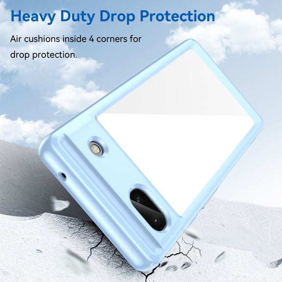 For Google Pixel 6A Colorful Series Acrylic + TPU Phone Case(Blue)