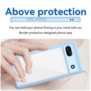 For Google Pixel 6A Colorful Series Acrylic + TPU Phone Case(Blue)