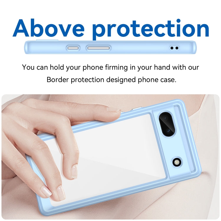 For Google Pixel 6A Colorful Series Acrylic + TPU Phone Case(Blue)
