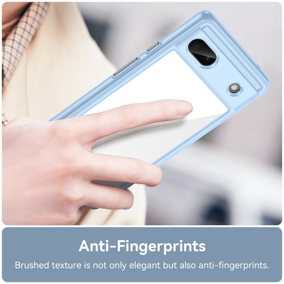 For Google Pixel 6A Colorful Series Acrylic + TPU Phone Case(Blue)