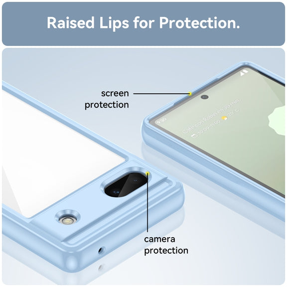 For Google Pixel 6A Colorful Series Acrylic + TPU Phone Case(Blue)