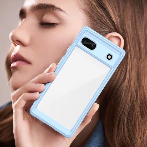 For Google Pixel 6A Colorful Series Acrylic + TPU Phone Case(Blue)