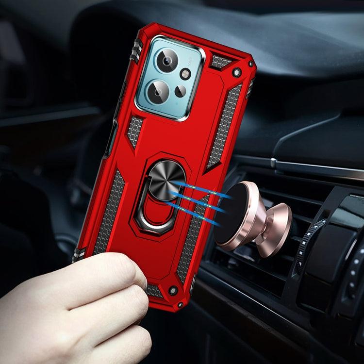 For Xiaomi Redmi Note 12 4G Global Shockproof TPU + PC Phone Case with Holder(Red) - free shipping - PMC TechLife - Order now!