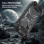 For Steam Deck Shockproof Game Console Case with Holder & Shoulder Strap(Black)