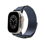 Nylon Two Section Watch Band For Apple Watch Ultra 49mm(Blue)