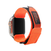 Nylon Two Section Watch Band For Apple Watch 5 44mm(Orange)