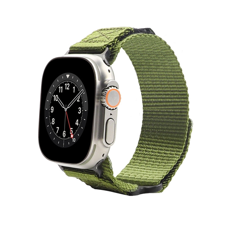 Nylon Two Section Watch Band For Apple Watch 2 38mm(Dark Green) - Watch Bands by PMC TechLife | Online Shopping South Africa | PMC TechLife