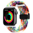 Magnetic Fold Clasp Woven Watch Band For Apple Watch Ultra 49mm(Rainbow Color) - Watch Bands by PMC TechLife | Online Shopping South Africa | PMC TechLife