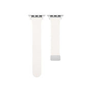 Sheepskin Texture Magnetic Folding Buckle Watch Band For Apple Watch 2 38mm(White)