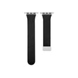 Sheepskin Texture Magnetic Folding Buckle Watch Band For Apple Watch 42mm(Black) - Watch Bands by PMC TechLife | Online Shopping South Africa | PMC TechLife