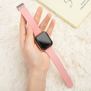 Sheepskin Texture Magnetic Folding Buckle Watch Band For Apple Watch 2 42mm(Grey)