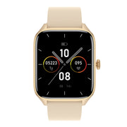 T19 Pro 1.96 inch IP67 Water-resistant Silicone Band Smart Watch, Supports Dual-mode Bluetooth Call / Heart Rate Monitoring(Gold)