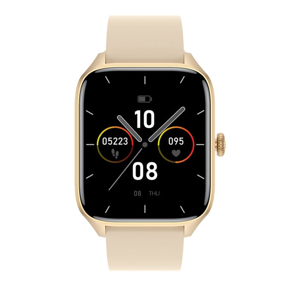 T19 Pro 1.96 inch IP67 Water-resistant Silicone Band Smart Watch, Supports Dual-mode Bluetooth Call / Heart Rate Monitoring(Gold)
