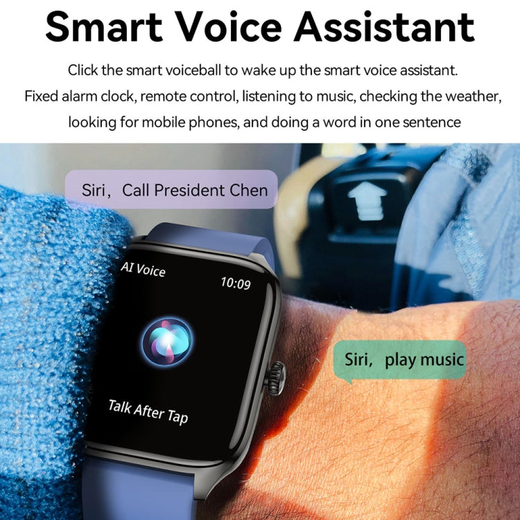 T19 Pro 1.96 inch IP67 Waterproof Silicone Band Smart Watch, Supports Dual-mode Bluetooth Call / Heart Rate Monitoring(Black) - Smart Watches by PMC TechLife | Online Shopping South Africa | PMC TechLife