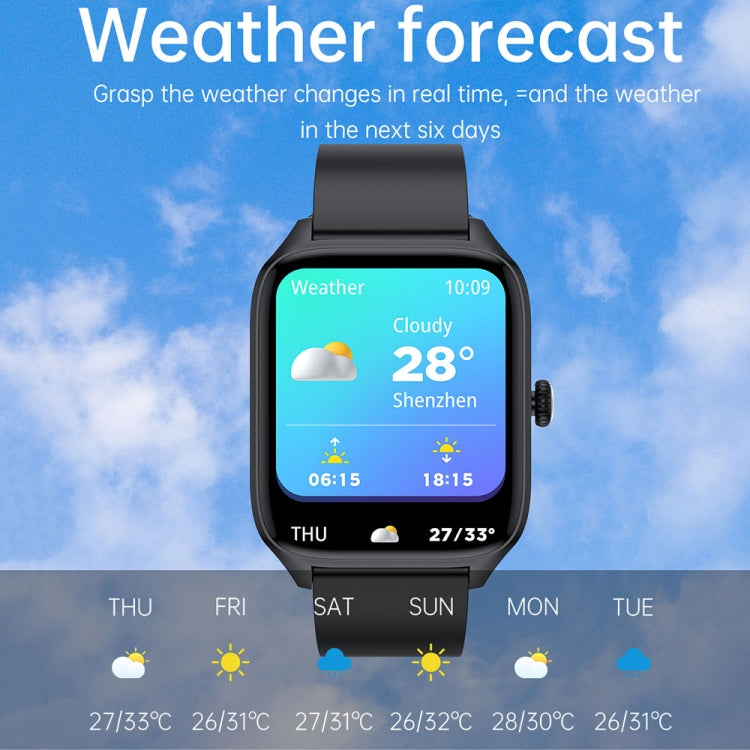 T19 Pro 1.96 inch IP67 Waterproof Silicone Band Smart Watch, Supports Dual-mode Bluetooth Call / Heart Rate Monitoring(Black) - Smart Watches by PMC TechLife | Online Shopping South Africa | PMC TechLife