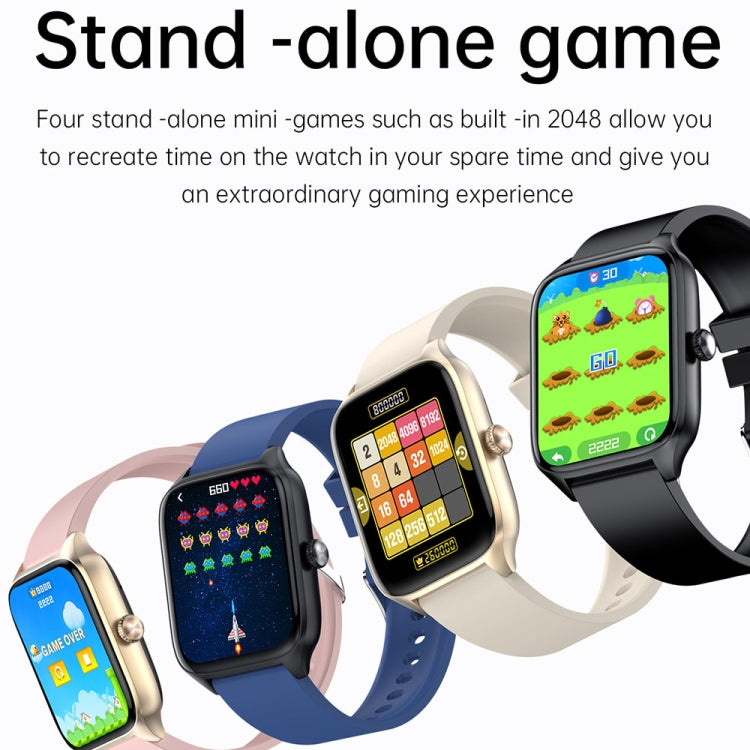 T19 Pro 1.96 inch IP67 Water-resistant Silicone Band Smart Watch, Supports Dual-mode Bluetooth Call / Heart Rate Monitoring(Gold)
