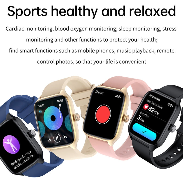 T19 Pro 1.96 inch IP67 Water-resistant Silicone Band Smart Watch, Supports Dual-mode Bluetooth Call / Heart Rate Monitoring(Gold)