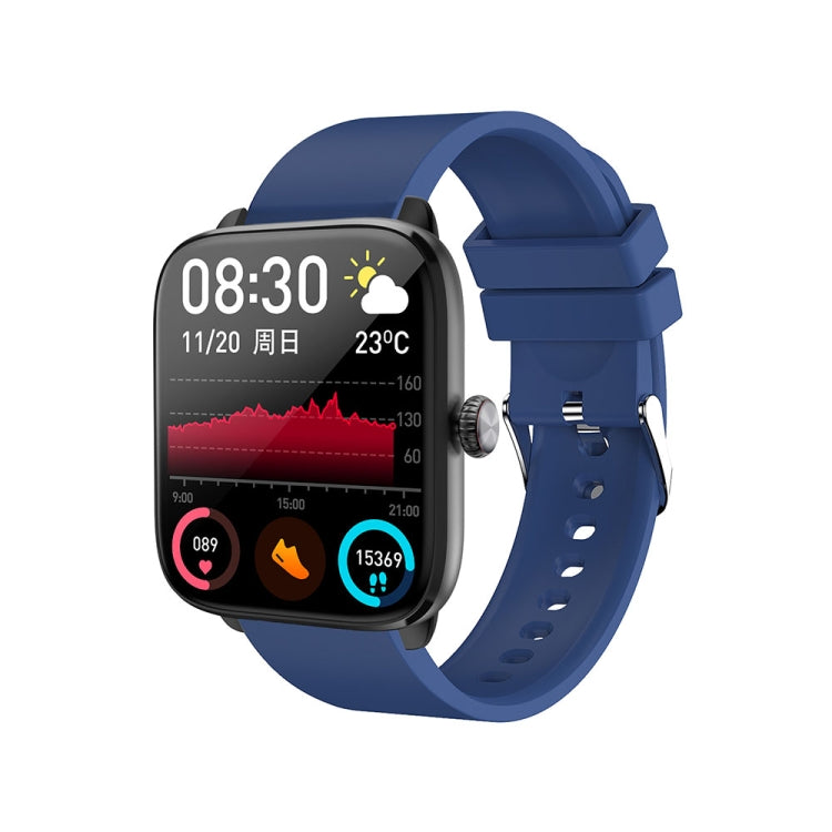 T20 1.96 inch IP67 Waterproof Silicone Band Smart Watch, Supports Dual-mode Bluetooth Call / Heart Rate Monitoring(Blue) - Smart Watches by PMC TechLife | Online Shopping South Africa | PMC TechLife