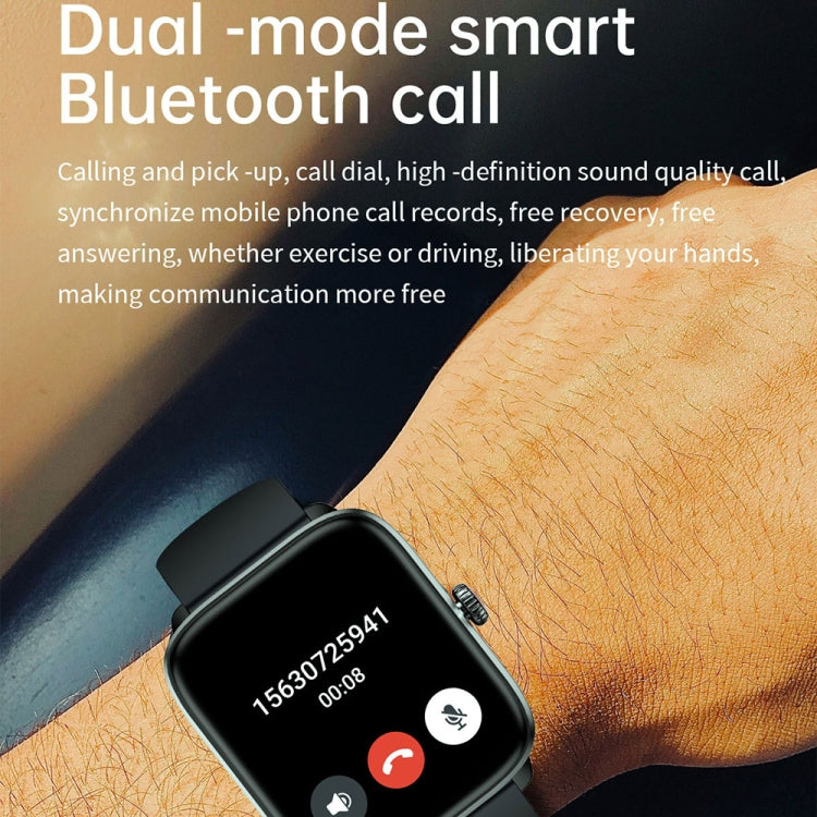 T20 1.96 inch IP67 Waterproof Silicone Band Smart Watch, Supports Dual-mode Bluetooth Call / Heart Rate Monitoring(Gold) - Smart Watches by PMC TechLife | Online Shopping South Africa | PMC TechLife