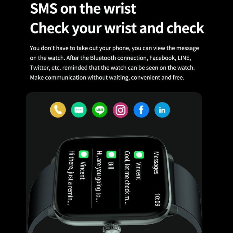 T20 1.96 inch IP67 Waterproof Silicone Band Smart Watch, Supports Dual-mode Bluetooth Call / Heart Rate Monitoring(Black) - Smart Watches by PMC TechLife | Online Shopping South Africa | PMC TechLife