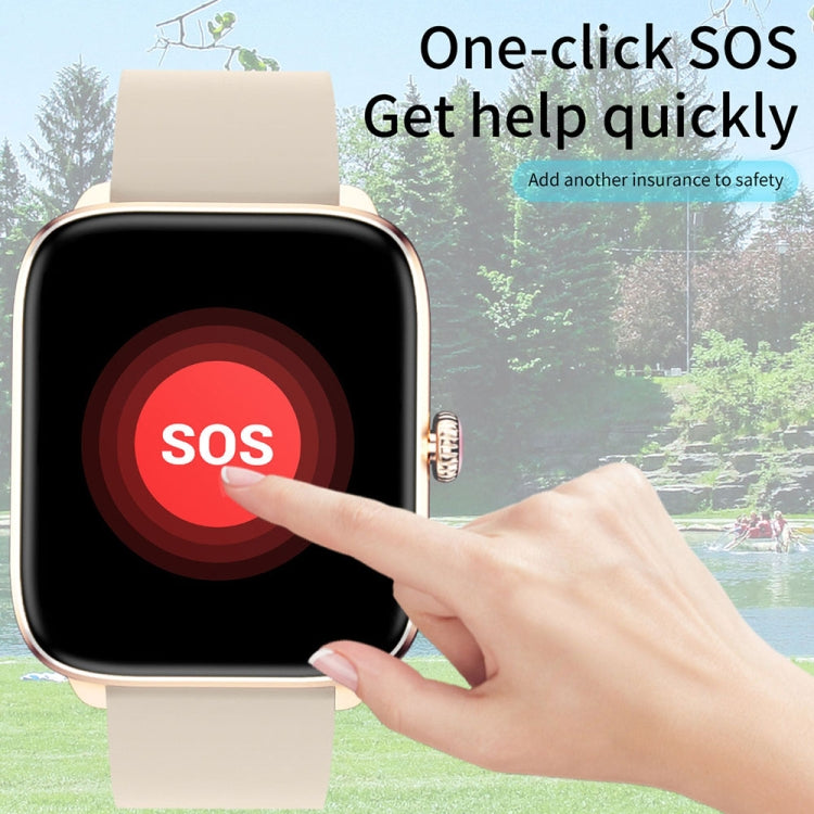 T20 1.96 inch IP67 Waterproof Silicone Band Smart Watch, Supports Dual-mode Bluetooth Call / Heart Rate Monitoring(Black) - Smart Watches by PMC TechLife | Online Shopping South Africa | PMC TechLife
