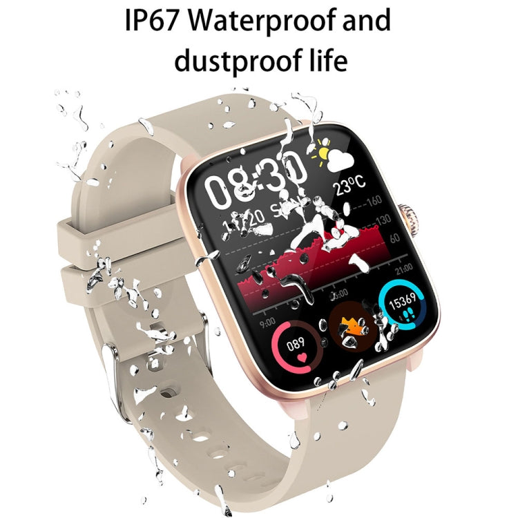 T20 1.96 inch IP67 Waterproof Silicone Band Smart Watch, Supports Dual-mode Bluetooth Call / Heart Rate Monitoring(Pink) - Smart Watches by PMC TechLife | Online Shopping South Africa | PMC TechLife