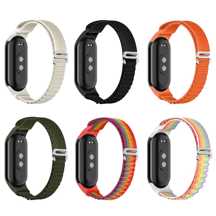 For Xiaomi Mi Band 8 Loop Nylon Watch Band(Balck) - Watch Bands by PMC TechLife | Online Shopping South Africa | PMC TechLife