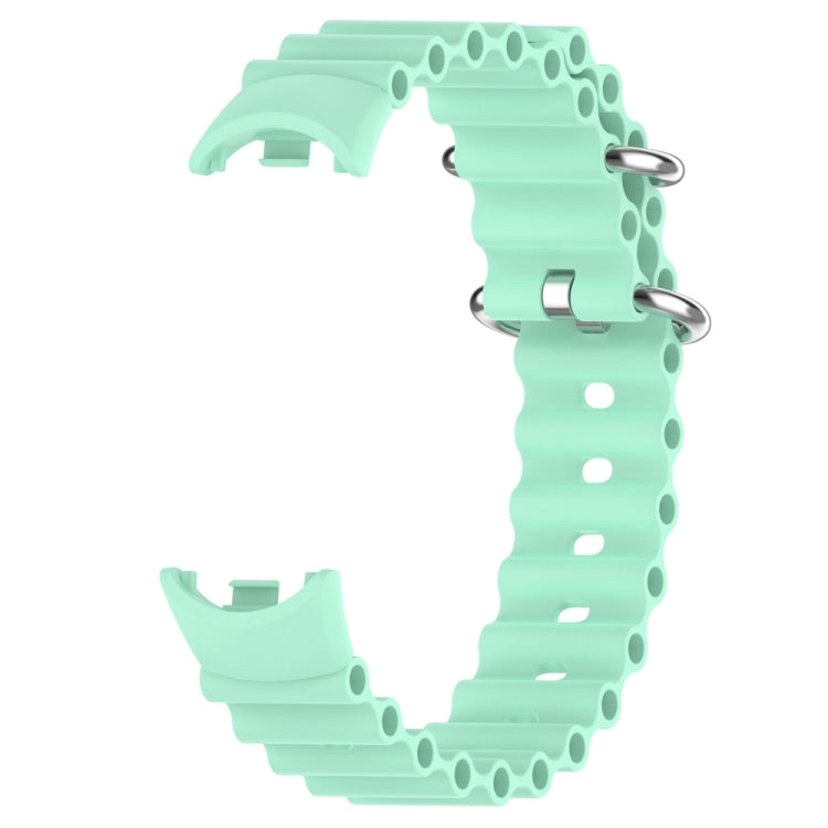 For Xiaomi Mi Band 8 Ocean Silicone Watch Band(Blue Sea Color)