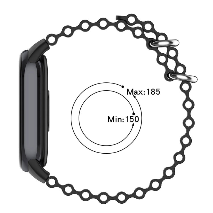 For Xiaomi Mi Band 8 Ocean Silicone Watch Band(Blue Sea Color) - Watch Bands by PMC TechLife | Online Shopping South Africa | PMC TechLife
