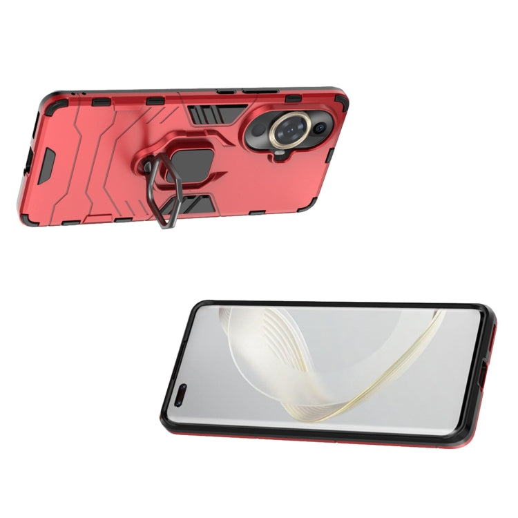 For Huawei nova 11 Pro Magnetic Ring Holder PC + TPU Phone Case(Red) - free shipping - PMC TechLife - Order now!