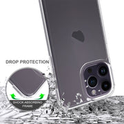 For iPhone 15 Pro Max Scratchproof Acrylic TPU Phone Case(Transparent)