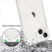 For iPhone 15 Scratchproof Acrylic TPU Phone Case(Transparent)