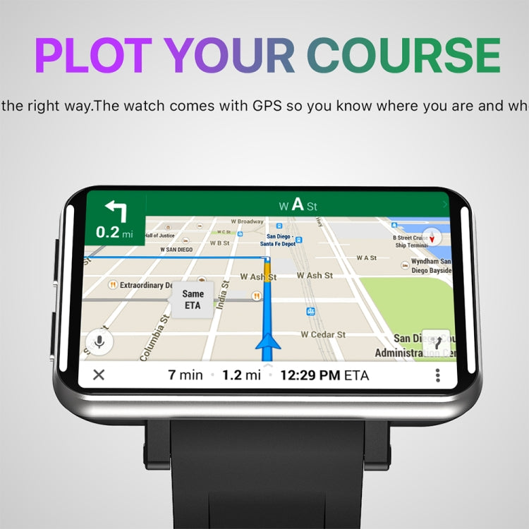 LEMFO LEMT 2.8 inch Large Screen 4G Smart Watch Android 7.1, Specification:3GB+32GB(Silver) - free shipping - PMC TechLife - Order now!