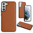 For Samsung Galaxy S22 5G Leather Texture Full Coverage Phone Case(Brown) - free shipping - PMC TechLife - Order now!