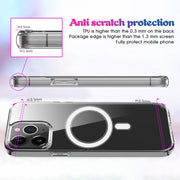 For iPhone 15 Pro Max MagSafe Clear Acrylic PC +TPU Phone Case(Transparent)