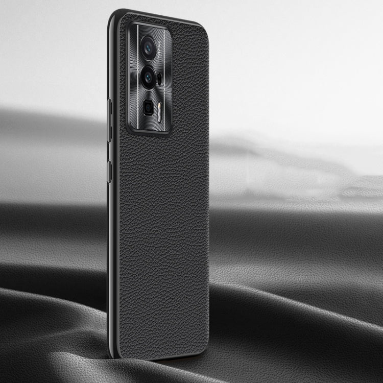 For Xiaomi Redmi K60 Litchi Texture Genuine Leather Phone Case(Black) - free shipping - PMC TechLife - Order now!