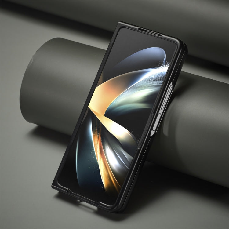 For Samsung Galaxy Z Fold5 LC.IMEEKE Carbon Fiber PU + TPU Horizontal Flip Leather Phone Case(Vertical Black) - free shipping - PMC TechLife - Order now!