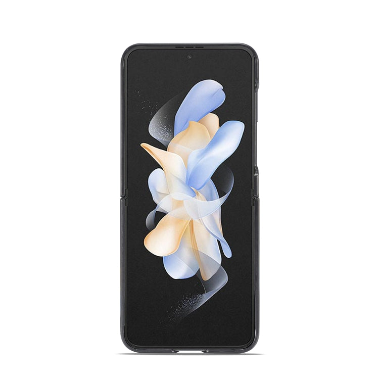 For Samsung Galaxy Z Flip5 LC.IMEEKE Carbon Fiber PU + TPU Horizontal Flip Leather Phone Case(Vertical Black) - free shipping - PMC TechLife - Order now!