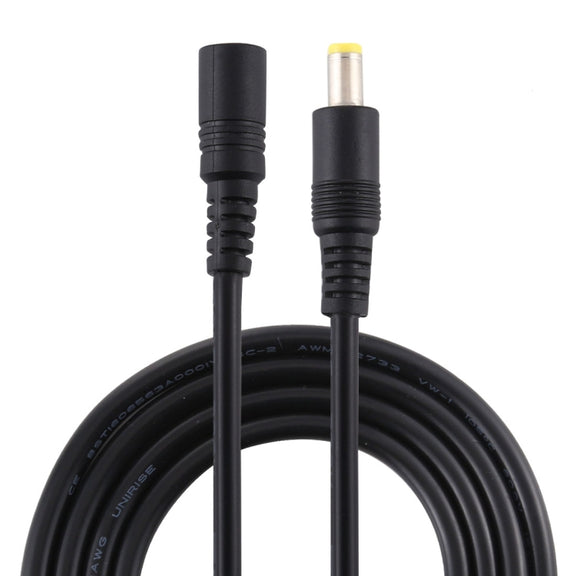 8A 5.5 x 2.5mm Female to Male DC Power Extension Cable, Cable Length:3m(Black)