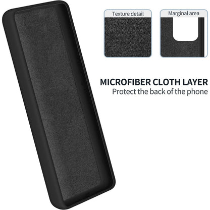 For Motorola Moto G54 5G Solid Color Liquid Silicone Dropproof Full Coverage Phone Case(Black) - Motorola Cases by PMC Jewellery | Online Shopping South Africa | PMC Jewellery | Buy Now Pay Later Mobicred
