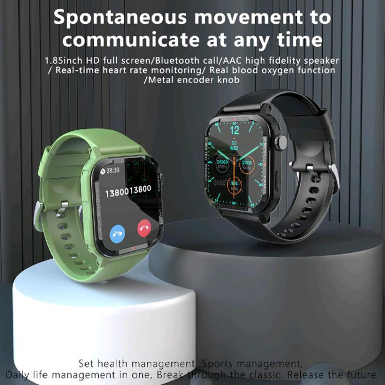 G96 1.85 inch HD Square Screen Rugged Smart Watch Support Bluetooth Calling/Heart Rate Monitoring/Blood Oxygen Monitoring(Green) - Smart Watches by PMC TechLife | Online Shopping South Africa | PMC TechLife