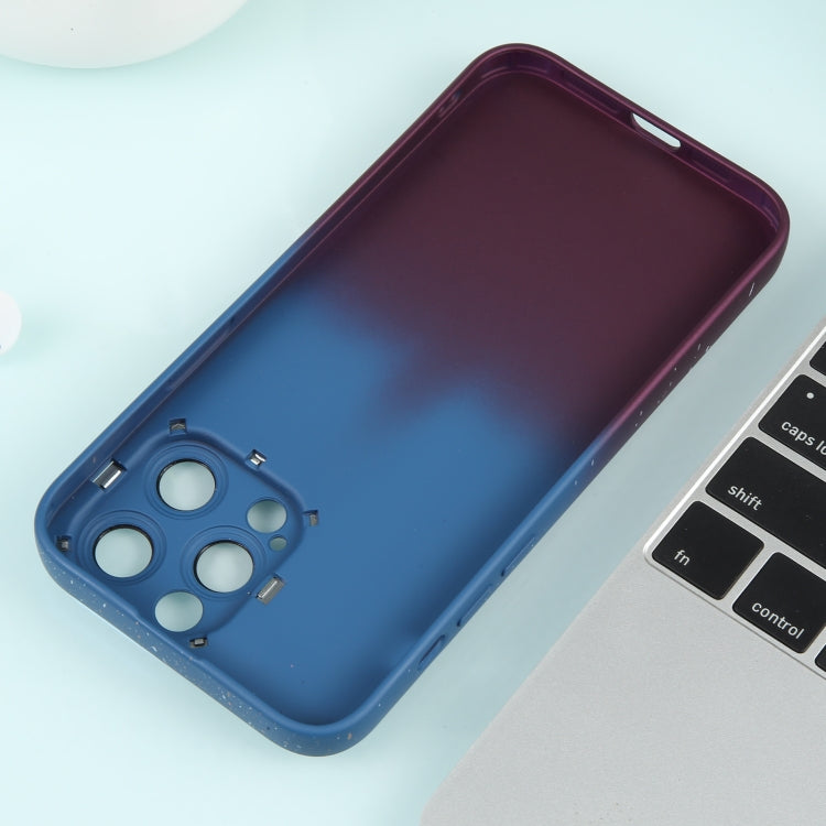 For iPhone 12 Pro Max Gradient Starry Silicone Phone Case with Lens Film(Blue Red) - free shipping - PMC TechLife - Order now!
