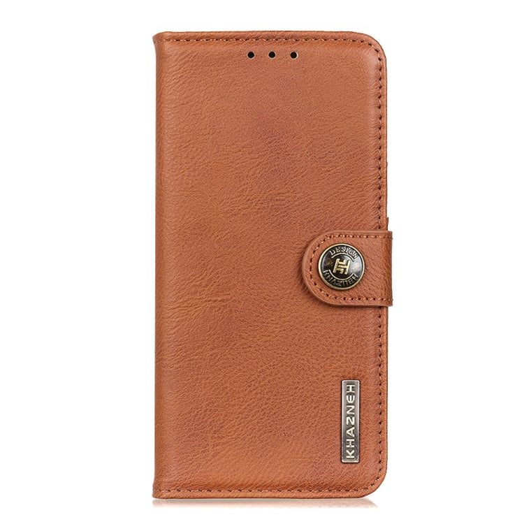 For Xiaomi Redmi Note 12S 4G KHAZNEH Cowhide Texture Flip Leather Phone Case(Brown) - free shipping - PMC TechLife - Order now!